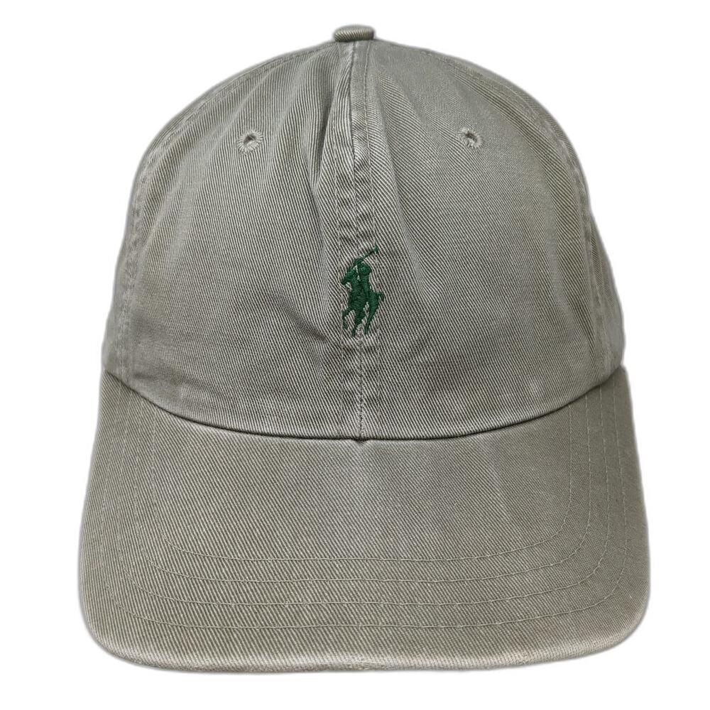 Polo Sport Ralph Lauren Green One Size Baseball Cap Made in USA Slideback hat